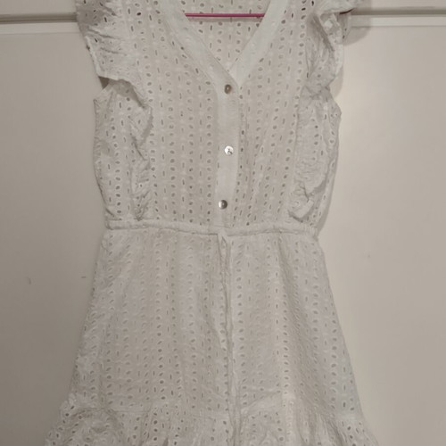 Jumpsuit Broderie Anglaise white size small like new