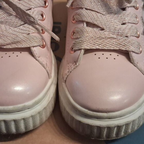 Skechers Hi Ridge girls' sneakers size 28, pink with star details