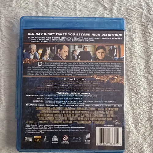 The Da Vinci Code Blu-Ray used with Greek subtitles