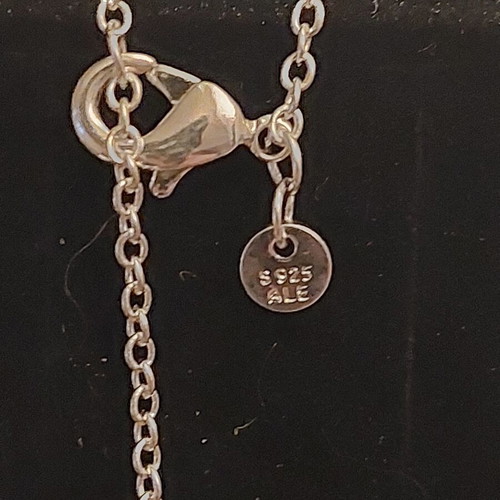 Pandora necklace and earrings set new, white and silver, zircon design