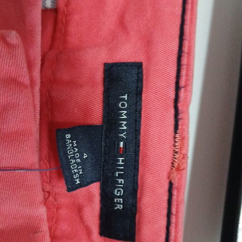 Tommy Hilfiger women's pants new, elastic, red and pink, size M
