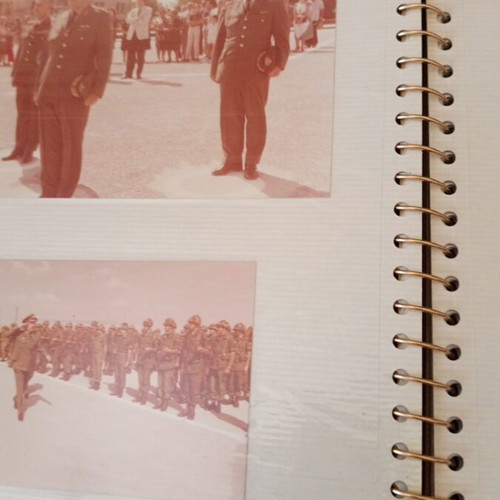 Photographic album of military unit 1980 used with 52 photos