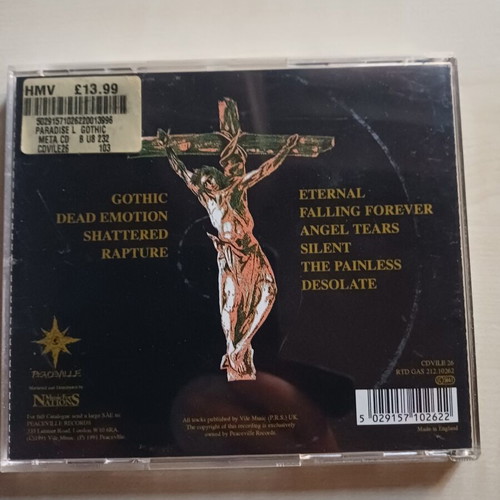 Paradise Lost Gothic metal CD