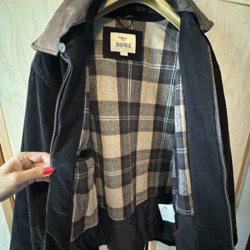 Dors men's jacket size L like new, black, warm winter coat
