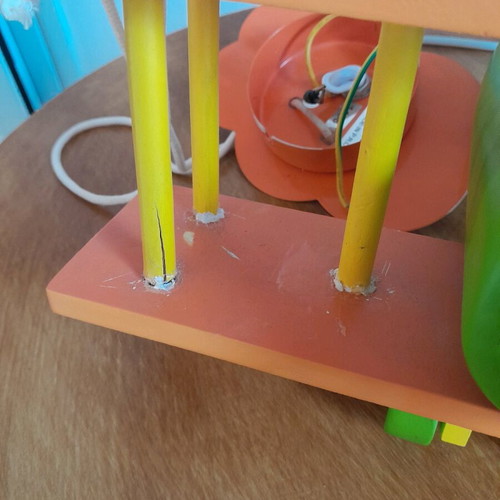Children's ceiling light used for kids room with defects