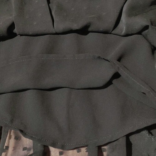 Inditex embroidered blouse like new, black boho design