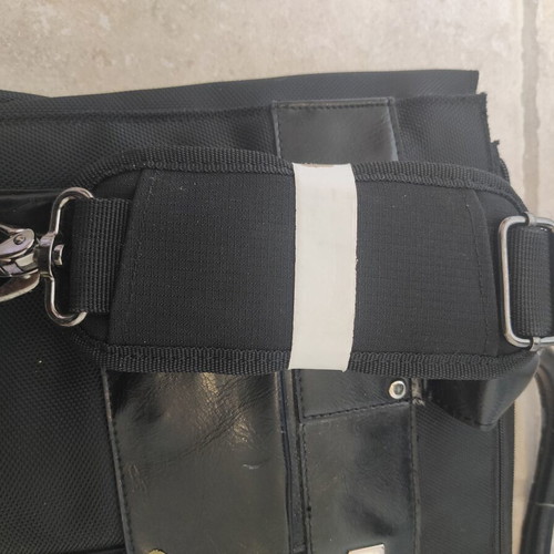 Hunter black briefcase used, 40x30 cm, shoulder strap, multiple pockets