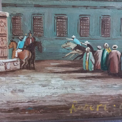 Oil painting with Hippodrome and Hagia Sophia theme like new
