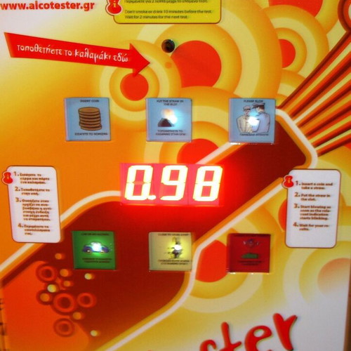 Alcotester automatic alcohol detection vending machine new