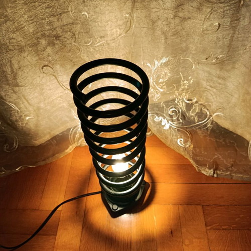 Handmade table lamp made of steel made to order
