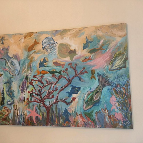 Painting "Vythos" acrylic on canvas new, Jereme K.