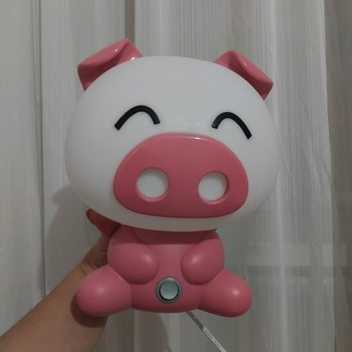 Children's pig lamp like new