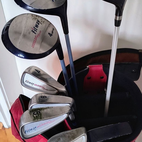 Fitway used women's golf club set with balls and bag