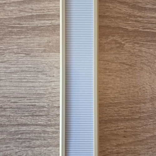 Toothbrush sliding travel case with lock new, beige PLA plastic