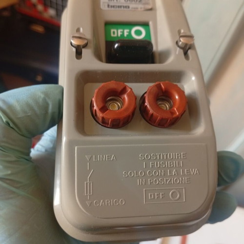 BTicino Art. 0602 Safety Switch 26A 380V New with Fuses