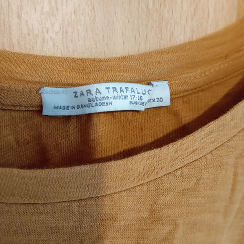 Oversized T-shirt Zara μέγεθος L σαν καινούργιο, μουσταρδί
