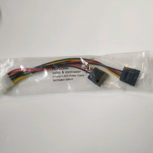 Computer cable 2 x S-ATA to 4 pin new
