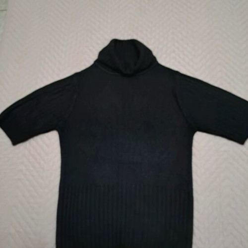 Pullover with short sleeves new, black, size S