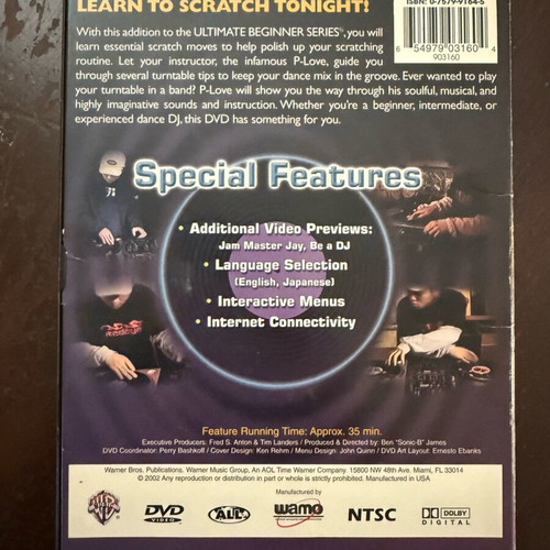 The DJ's Guide to Scratching DVD like new by P-Love