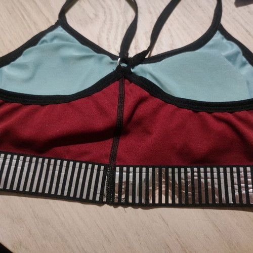 Burgundy sports bra used