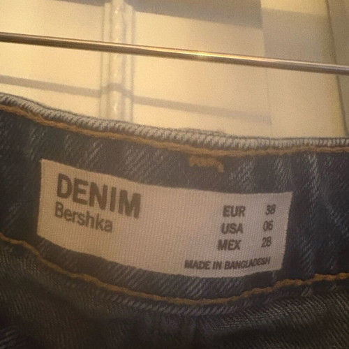 Bershka mini denim skirt like new, blue, size M