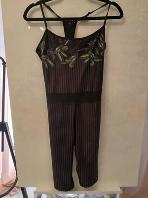 Bodytalk striped and floral sport jumpsuit bodysuit size M like new