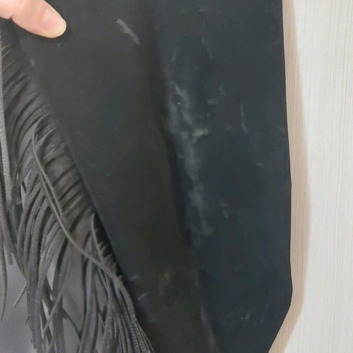 Victoria’s Secret shoulder bag used, black with fringes