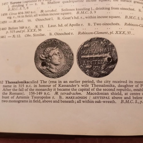 Greek coins and their values set of 2 very rare books used
