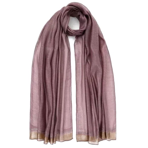 Doca scarf new pink/purple with gold details