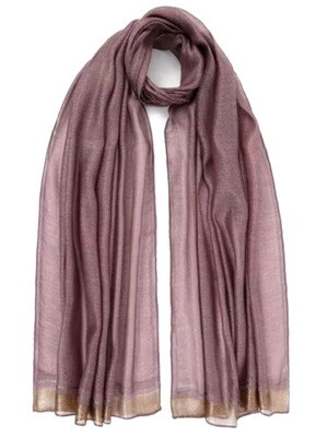 Doca scarf new pink/purple with gold details