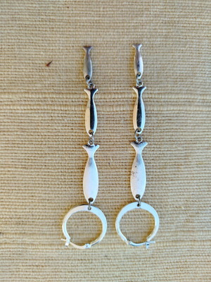 Earrings women’s with fish designs new