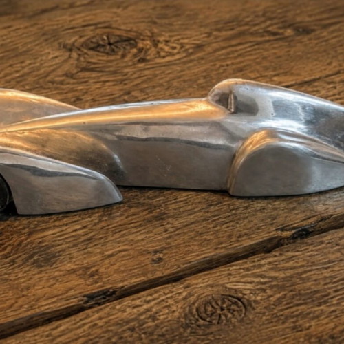 Aluminium LSR car 45 cm 1940s collectible