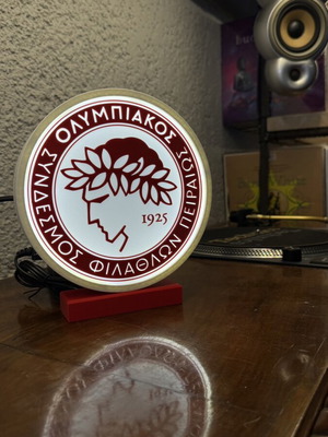 Lightbox Ολυμπιακός 3D Printed premium κατασκευή σαν καινούργιο