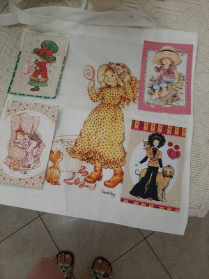 Sara Key cards used with a small bag