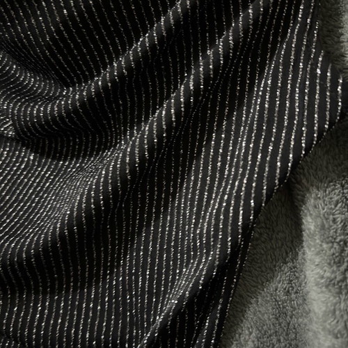 Fitted silver dress like new with silver thread