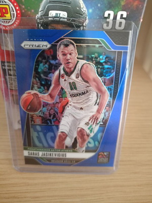 Saras Jasikevicius Panathinaikos Blue Prizm card 35/199 like new