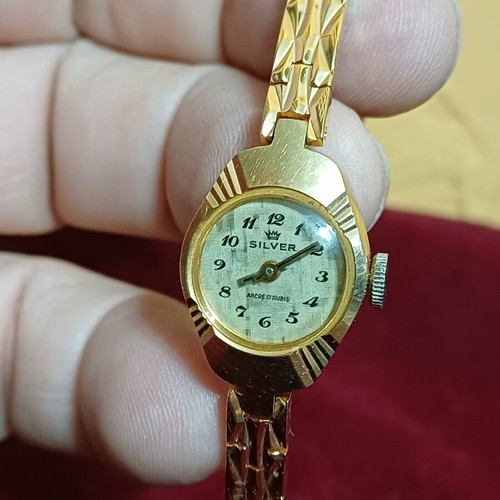 Silver Ancre 17 Rubis Vintage Mechanical Women's Watch like new