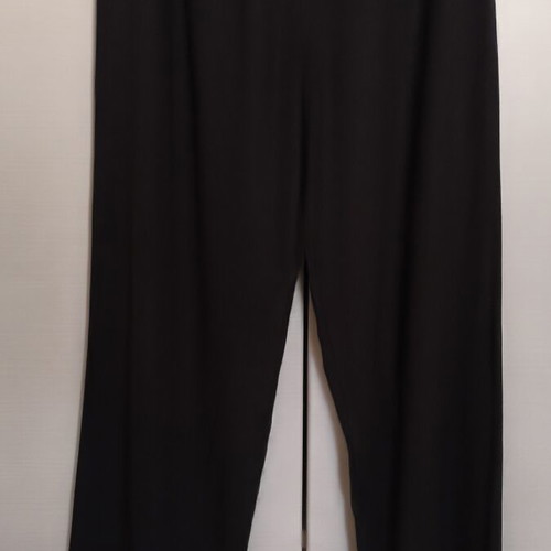 Black wide-leg pants one size, like new, 55% linen 45% viscose