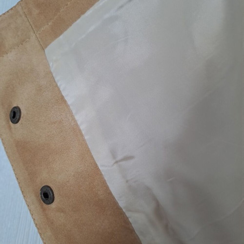 Miu Miu leather skirt beige size M like new