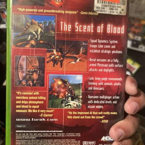 Turok Evolution Xbox game, original