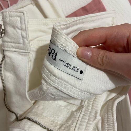 Zara white jeans like new, size 38