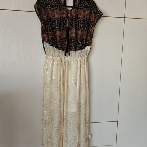 Nadia Rapti dress like new, white and gold, size S