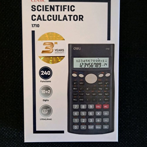 Deli Scientific 1710 calculator new, scientific with 240 functions