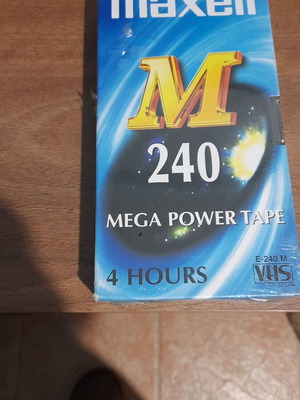 Maxell VHS tape 240 minutes 4 hours new unused