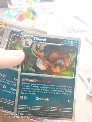 Pokemon Thievul (PAR 120) like new, Paradox Rift Holo