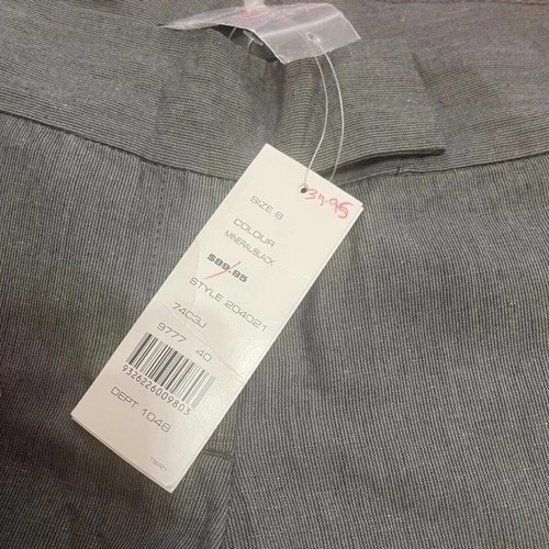 French Connection women's cropped pants gray new, size 8