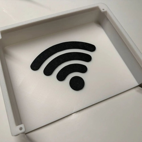 3D Printed Decorative Router Cover WiFi Design, new