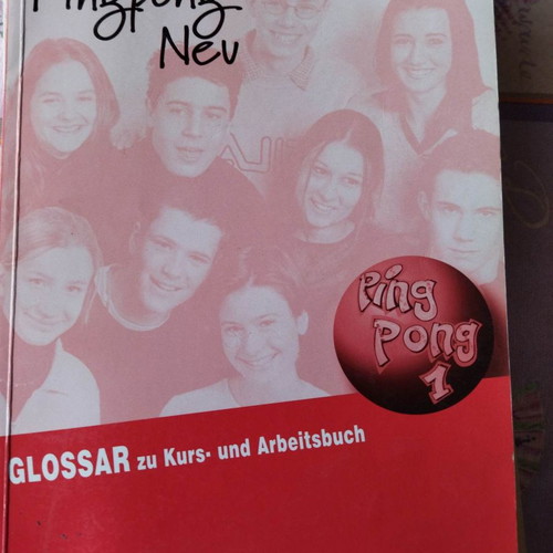 Pingpong neu 1 - Glossary used, German language learning