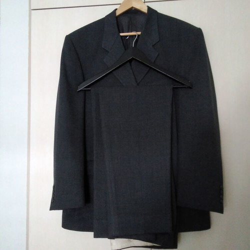 Men's winter suit set like new, black and gray, size 56, 2002