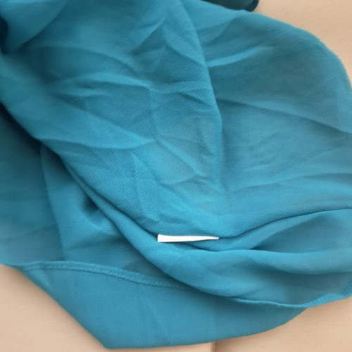 Michael Kors blouse aqua marine with silver shoulder details like new